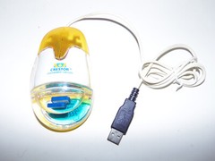 Vintage CRESTOR Pharmaceutical Drug Rep Aqua Computer Mouse USB Collectible NEW