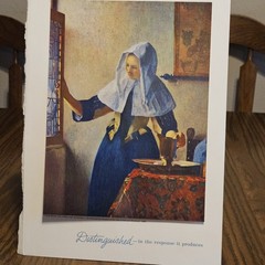 Vtge 1960s Medical Ephemera Renese Art With Letter Advertising Pfizer Vermeer