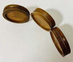 Original Antique Apothecary Chemist Turned Boxwood Treen Pill Rounders Finishers