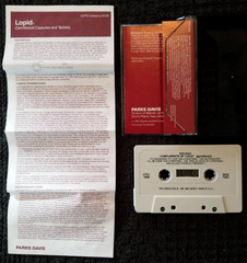 Very Vintage Pharmaceutical Drug Rep Promo Holiday Cassette From Parke-Davis