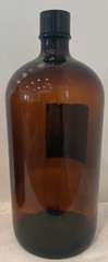 Pair Amber Glass Gallon Medicine Bottle Surgical Doctors Office Cough Syrup