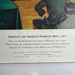 A HISTORY OF PHARMACY IN PICTURES 1954 PRINT# 28 Great Gift For Doctor 22″×18″