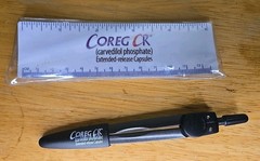 Coreg Carvedilol Drug Rep Pharmaceutical Ad Promotional Ruler And Compass Rare