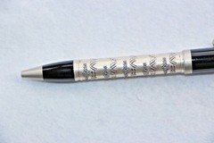 Drug Rep Pens AVANDIA Metal Pewter Raised letters Sharp