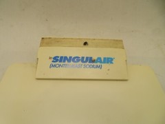 Singulair Pharmaceutical Drug Rep Advertising blue white  Legal Size Clip Board