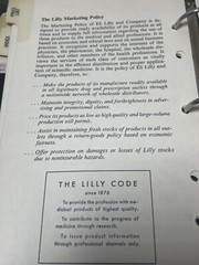 Eli Lilly Pharmacy Marketing reference book 1983 Med Price List Rhodes vintage