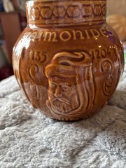 Vintage McCoy Pottery Maimonides Schering Pharmacy Co Advertising Medical Jar