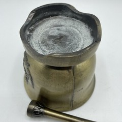 VTG Mortar & Pestle Lot of 5 Decorative Brass Apothecary Pharmacy Pill Grinder