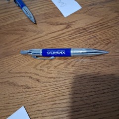 VIAGRA Pfizer Pharmaceutical Pens Flashlight Bullet Chrome Blue RARE HTF Detrol