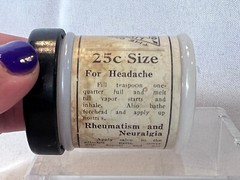 Drug Store Lot Livicks’s Vapor Ointment Penicillin Potassium & Empty Pill Box
