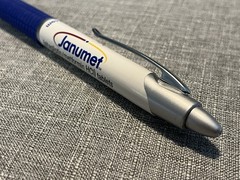 Janumet DRUG REP pharma chunky pen – textured rubber grip – Free Shipping!