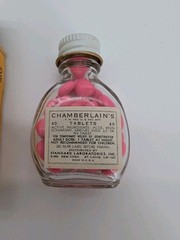 Chamberlains Tablets Apothecary Museum Grade 1940s Vtg