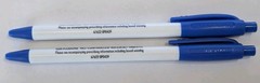 2 Pens Oxycontin CII Drug Rep Pharmaceutical Promo Medical Advertising Papermate