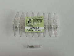 8 x Praseodymium Metal 99.9% un-oxidized Argon Ampoules WHOLESALE Elements