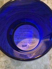 RARE Cobalt Blue Mug Seroquel Pharmaceutical Sales Rep Promotional Heavy Acrylic
