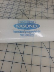 logo print NASONEX nasal spray Drug Rep merch EXAM TABLE PAPER ROLL new 18″ wide