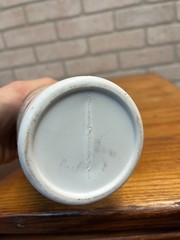 Vintage Kent Drug Company Plaster Paris Plastic Jar Can w/ Contents