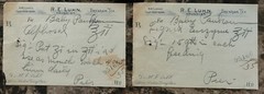 File box & 97 antique prescriptions (1911) – Dionin, Codeine, Infant Anodyne