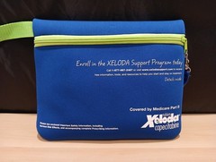 Xeloda Capecitabine Pharmaceutical Medical Drug Rep Advertising Zipper Bag