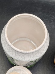 Vintage Set Of 2 Apothecary Jars. West Germany. Allen Ausston Herr.
