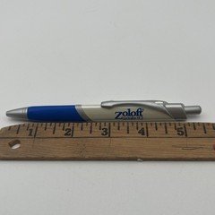 Zoloft Metal Drug Rep Pharmaceutical Promo Advertising PEN Click grip Ink Nurse