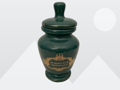 Eli Lilly Green Herbal Ceramic Apothecary Symphytum Officinale Jar 18-224 Vtg