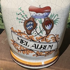 VTG Apothecary Jar Set Herr Keramik West Germany Adeps Hominis, Mel Album