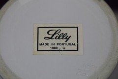 VINTAGE LILLY DRUG BLUE WHITE CERAMIC PHARMACY APOTHECARY JAR VASE U:CAELFUL:FO