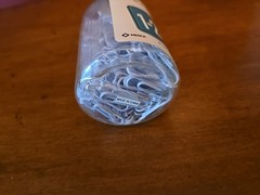 Pepcid Drug Rep Paper Clip Holder Pharma Promo w Clips Merck Injection Bottle