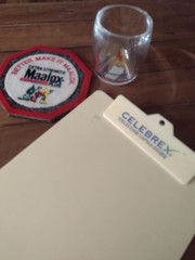 Drug Rep Promo Combo Clebrex Maalox Namenda Doctor Office Decore Clip Board Cup