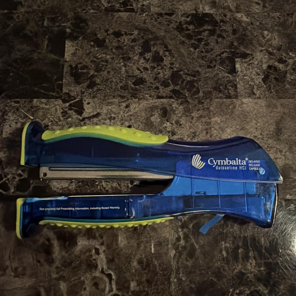 Cymbalta Stapler Drug Rep Promo With Page Markers 2000s