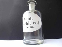 Old Apothecary Vessel/Bottle with Stopper, around 1900 G14