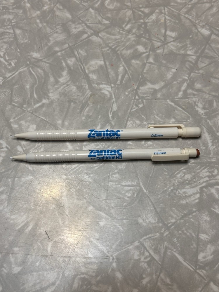 Pharmaceutical Drug Rep mechanical pencil lot Zantac ranitidine HCI Glaxo