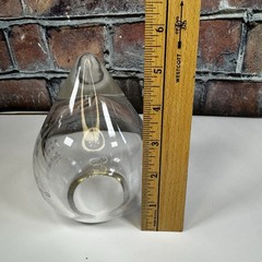 Vintage Rx Pharmacy ZANTAC ROCHE Glass Rain Drop Paper Weight Marketing Piece