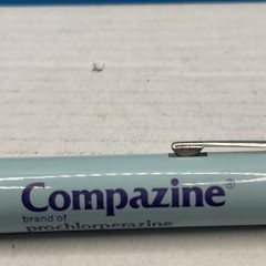 Vintage Compazine Pen Light New Drug Rep Pharmaceutical Promo Advertising
