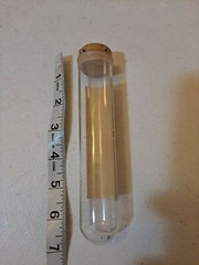 Vintage Pharmacy Sodium Tablets Glass Vial With Cork Paper Label