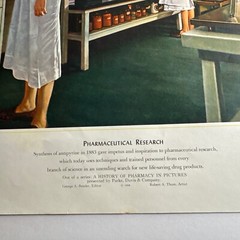 A HISTORY OF PHARMACY IN PICTURES 1954 PRINT 1956 Gift For Doctor 22″×18″