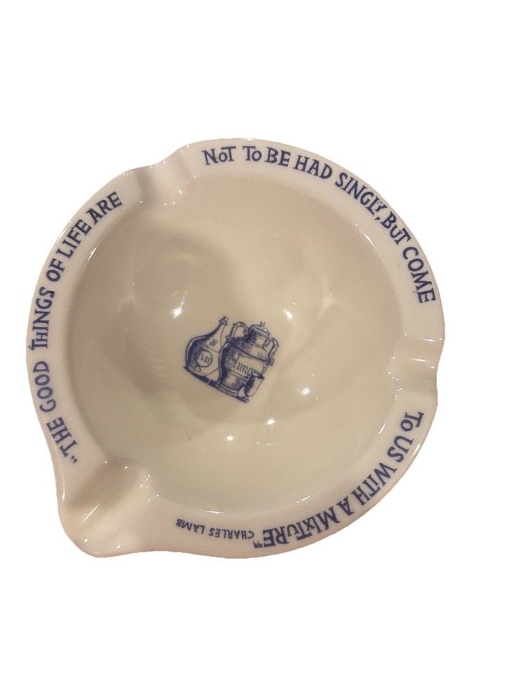 1950s Merck Sharp & Dohme Apothecary Ashtray Mortar Pharmaceutical Advertising