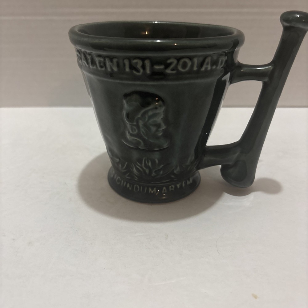 Vintage Schering Medicine Drug Store Ceramic Mug Pharmacy Rx Ad Display
