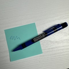 METADATE CD Drug Rep Promotional Pen & Post-it Pad – 5 Sheets Left