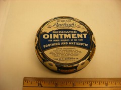 Antique Vtg Medical Dental Pharmacy – Rawleigh’s Ointment Tin