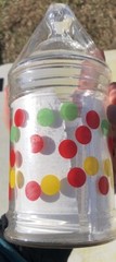 Medical Glass Jar Mid Century Modern MCM Baker Laboratories 1960s Vintage