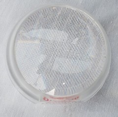 Vtg 1983 Dilantin Phenytoin 3″ Magnifying Glass Drug Store Medicine W. Germany