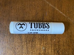 Tubbs Snowshoes Lip Ice Promotional Lip Balm Tube, Circa 2000