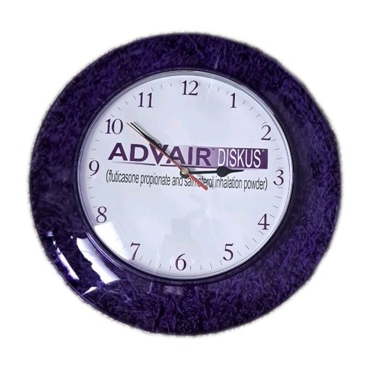 Advair Diskus Pharmaceutical Collectible Drug Rep Promotional Item Wall Clock