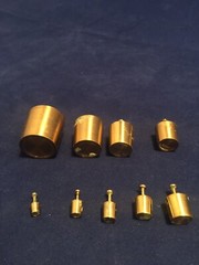 Vintage E.H.SARGENT ANTIQUE HINGED WOODEN BOXED SET APOTHECARY BRASS WEIGHTS