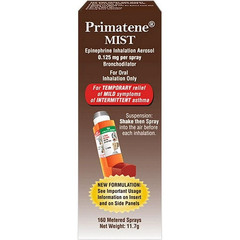 (2 pack) Primatene MIST Epinephrine Oral Inhalation Aerosol