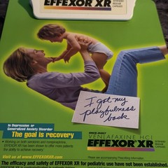 Effexor XR Clipboard Drug Rep Promo 2000s