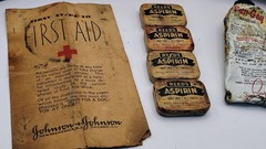 Vintage/Antique First Aid Bandages Bengay Aspirin Johnson & Johnson Walgreens…