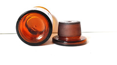 PROTARGOLUM, Vintage Glass Apothecary Pharmacy Brown Jar, 50 ml, Cap